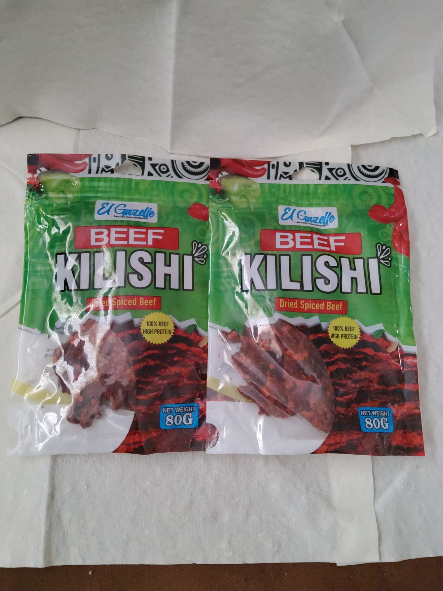 Premium kilishi strips ready to enjoy